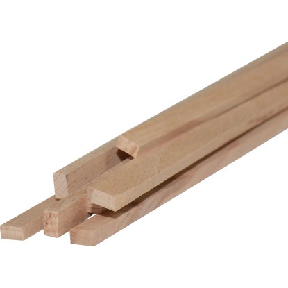 Listello in faggio piallato 5x10x1000 mm