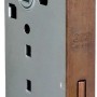 Serratura da infilare per porte interne, in metallo, con frontale color bronzo. Adatta per serrature e sicurezza.
