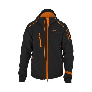 Giubbotto Softshell antivento tg XXXL nero-arancio