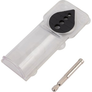 Punta diamantata LUX-TOOLS 8 mm con guida nel contenitore trasparente.