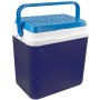 Frigorifero portatile blu per campeggio e picnic.