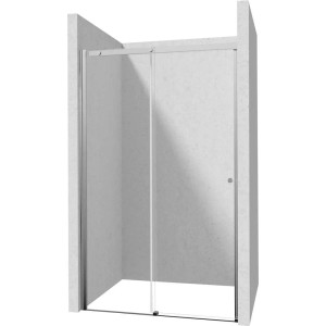 Porta doccia scorrevole Idrostile 140x200 cm Cromo