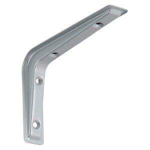 Mensola OBI Gaia, alluminio argento, 80x120mm, per scaffali e design personalizzato.