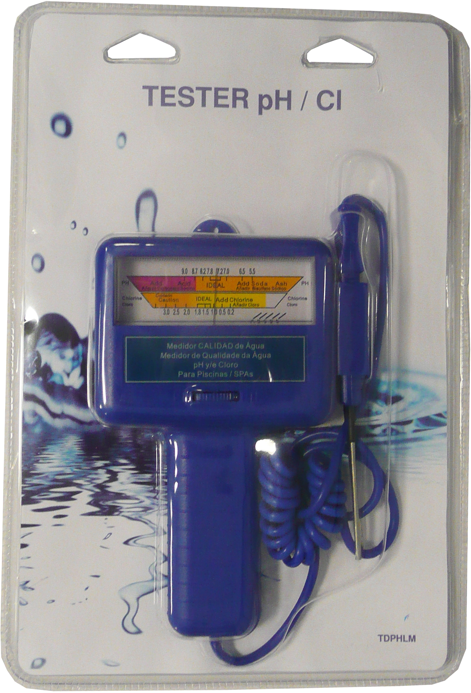 00953 - Tester Misuratore Qualità Acqua Ph Piscina Cloro Spa Pool Compatto  Livella Misuratore Cl1 - TRM Company