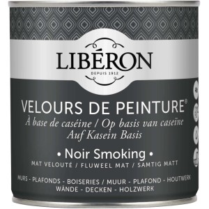 Idropittura lavabile Velours de Peinture Liberon Noir Smoking 0,5 L