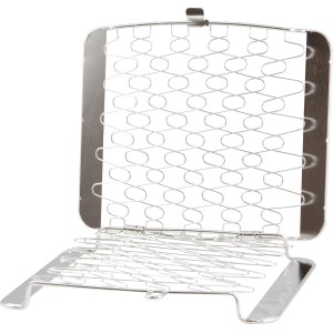 Cesto per griglia Char-Broil in acciaio inox con struttura a filo flessibile per grigliate delicate.