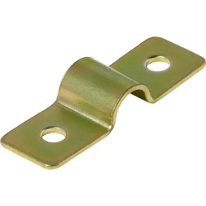 Anello per chiavistello zincato giallo, 15x9 mm, per montaggio chiavistello, raccordo metallico.