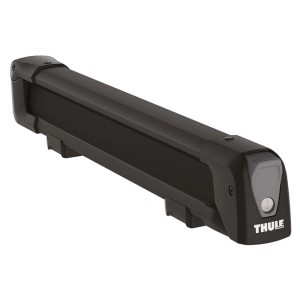 Portasci e snowboard Thule nero per un trasporto sicuro.