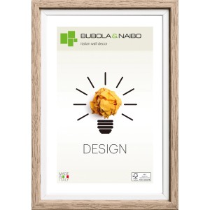 Cornice in legno Unika, 13x18 cm, rovere FSC®: Cornice moderna per foto da parete o tavolo.