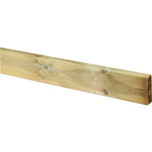Asse di legno per pavimentazione esterna, legno chiaro con venature.