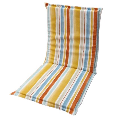 Cuscino spalla bassa con aletta 90x45 cm riga arancio