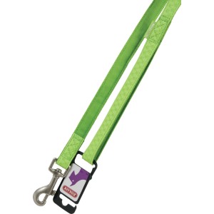 Guinzaglio verde per cani di t.b.t. con moschettone.