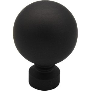 Terminale Mydeco Home in ferro spazzolato, forma a sfera per bastone per tende da 2 cm.