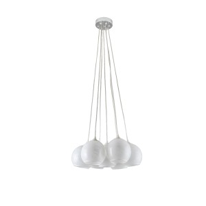 Lampada a sospensione bianca con paralumi multipli, Categoria: Sospensioni.