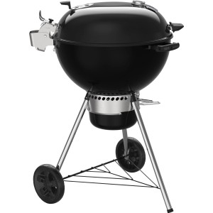 Griglia a carbone Weber Master-Touch Premium E-5770 nera con coperchio e termometro.