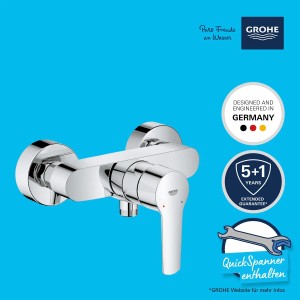 Miscelatore doccia Grohe QuickFix Start per montaggio a parete, cromo. Rubinetto doccia monocomando.