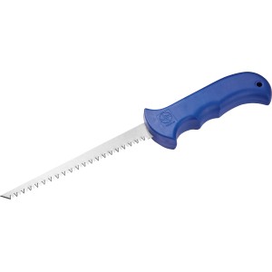 Sega per cartongesso LUX Classic 160 mm con manico blu per tagliare cartongesso e legno.