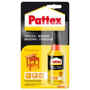 Pattex Express colla per legno, trasparente, flacone da 1kg.
