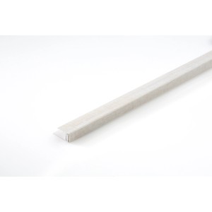 Profilo terminale Grosfillex Datcha bianco, 260 cm, per pannelli 5-8 mm, a clip.
