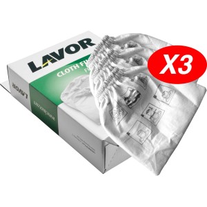 t.b.t. Cartuccia filtro, confezione da 3. Filtro in tessuto per aspirapolvere.