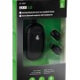 Auricolari Bluetooth neri EKKO 5.0 con custodia di ricarica nella confezione.