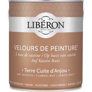 Idropittura lavabile Velours de Peinture Liberon Terre Cuite d`Anjou 2,5 L