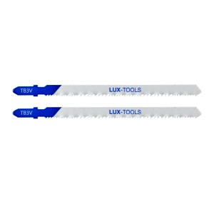 Due lame per seghetto alternativo LUX Vario con attacco a T per legno e metallo.