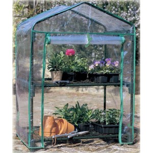 Serra da balcone in acciaio e PVC 2 piani Garden Friend 69x49x93 cm trasparente