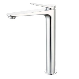 Miscelatore lavabo t.b.t. lucido per bagno e toilette ospiti.