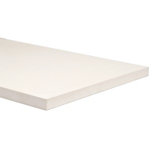 Mensola bianca t.b.t. per montaggio a parete.