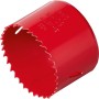 Segatutto a tazza bimetallica LUX rosso, Ø 68 mm, per trapani. Ideale per legno, metallo e alluminio.