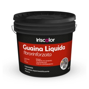 Secchio di guaina liquida impermeabilizzante (Guaina Liquida) di iriscolor, adatta per cemento e muratura.