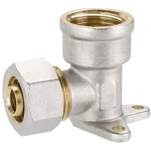 t.b.t. per cassette WC, valvola angolare con alette di fissaggio.
