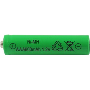 Batteria AAA Globo verde, 600mAh, per luci solari.