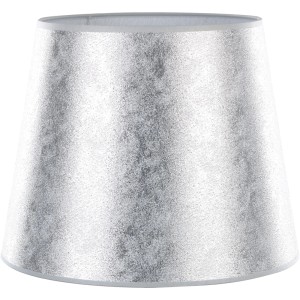 Paralume argentato per illuminazione interna.