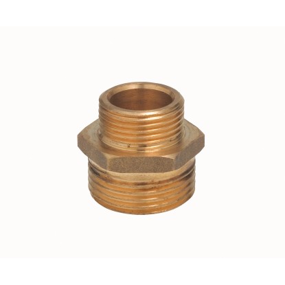 Riduttore nipplo scanalato AG 26,4 mm (R 3/4") x AG 21 mm (Rp 1/2")