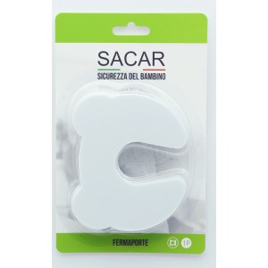 SACAR fermaporta per la stanza dei bambini, bianco, nella confezione.