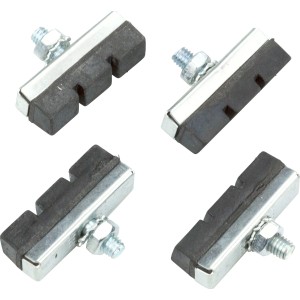 Quattro pastiglie freno per freni bici, ricambi per riparazioni.