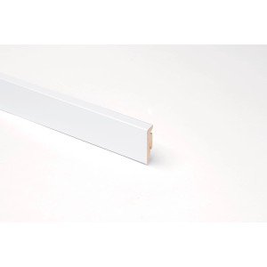 Battiscopa bianco t.b.t. per interni.