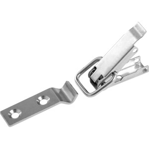 Chiusura per casse in acciaio inox, 50x15mm, per fissare le casse durante il trasporto.