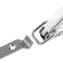 Chiusura per casse in acciaio inox, 50x15mm, per fissare le casse durante il trasporto.