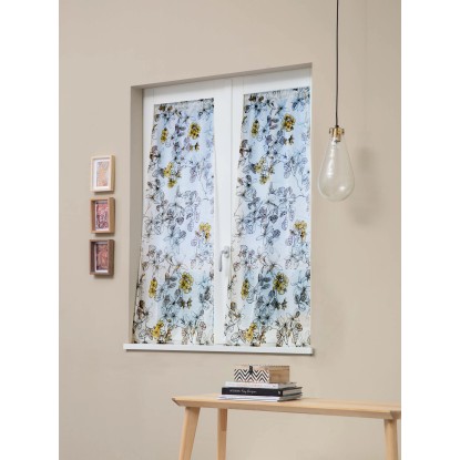 Tenda a vetro in poliestere beige Gelsomino 60x150 cm