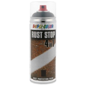 Dupli-Color Rust Stop vernice spray, nero micaceo ferro, bomboletta da 400ml per protezione antiruggine e verniciatura.