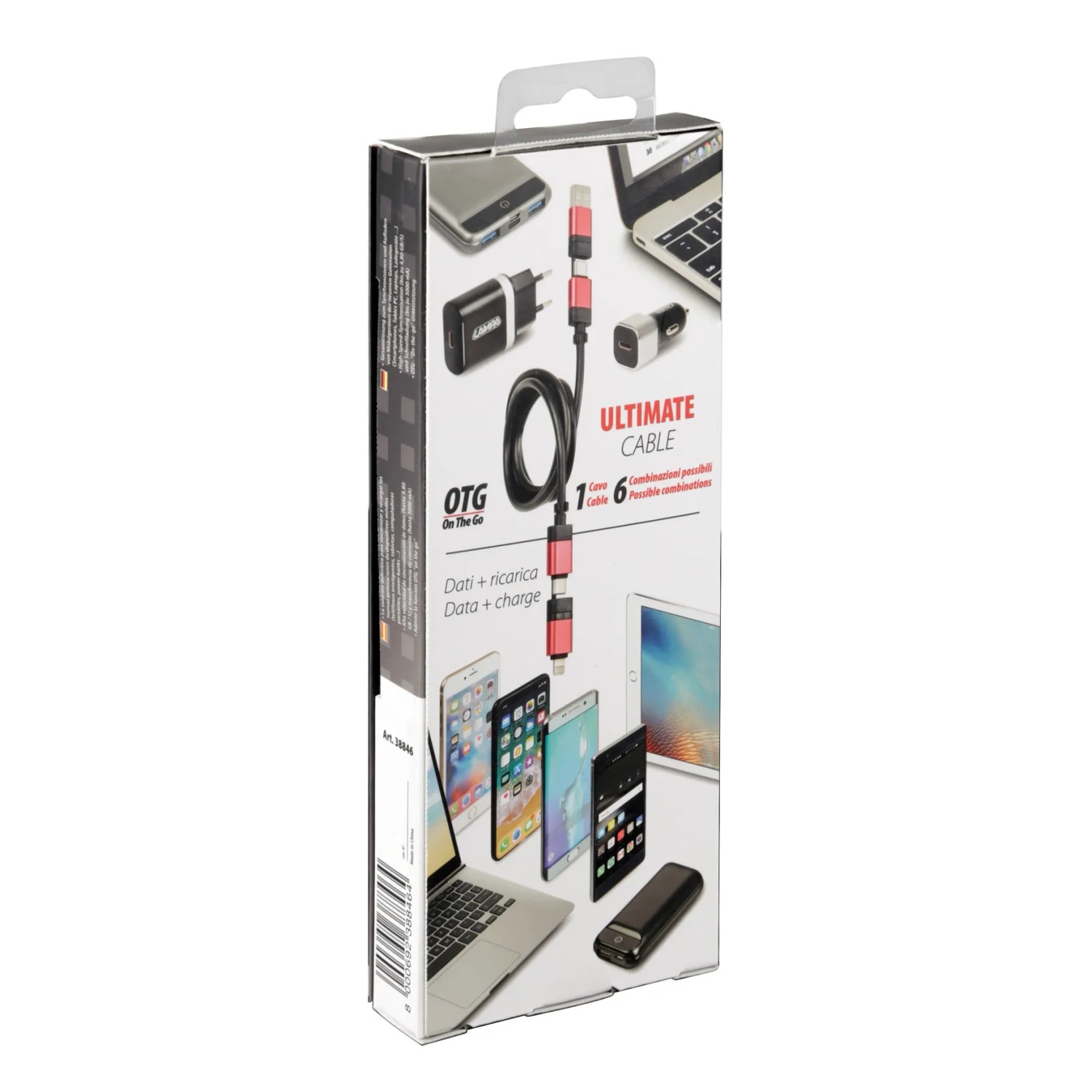 Confezione di un cavo t.b.t. Ultimate per accessori interni auto.