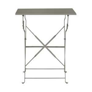 Tavolo da giardino pieghevole in metallo grigio t.b.t.