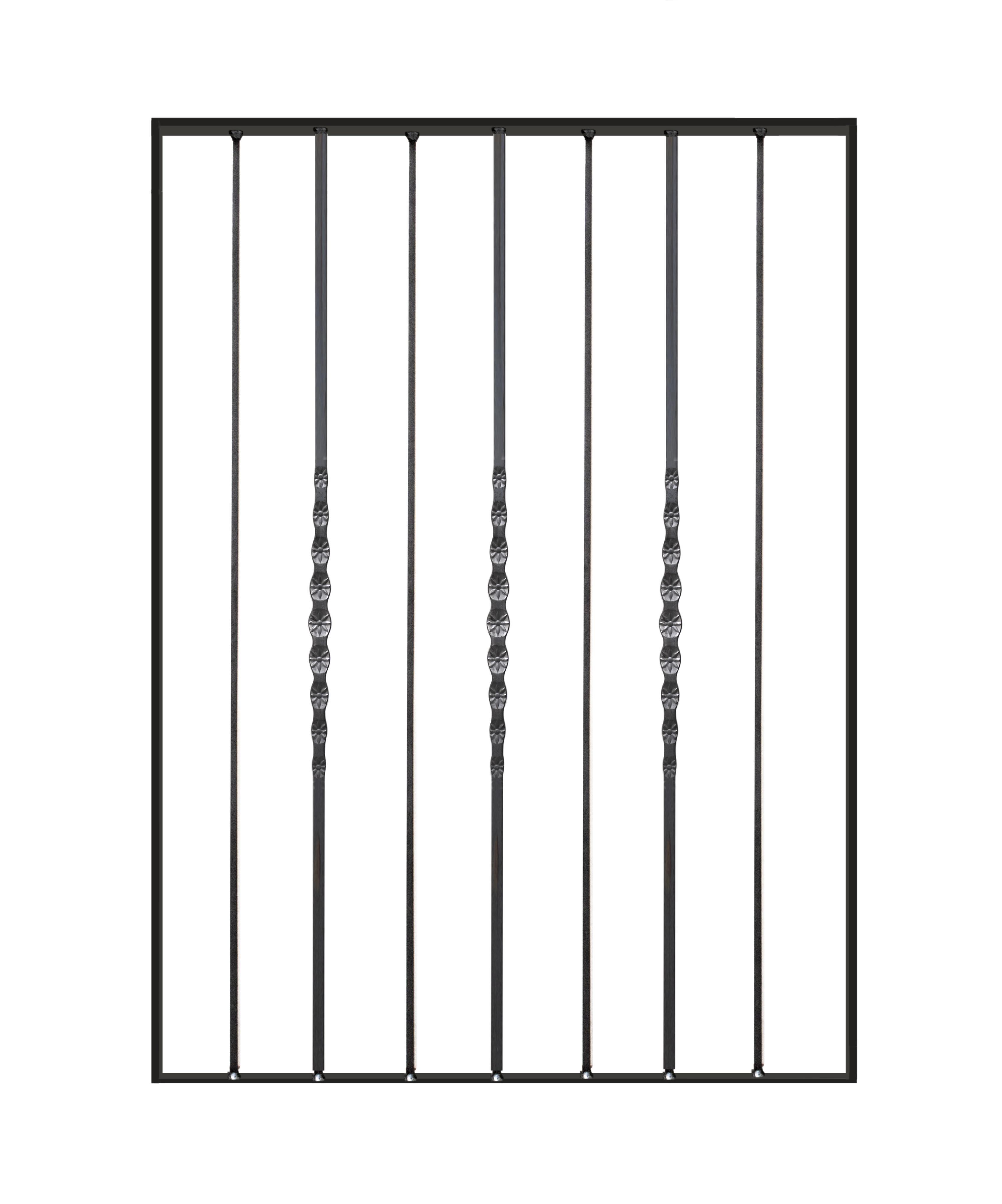Pannello ornamentale per recinzione modulare H1012 x 850 mm in ferro  zincato