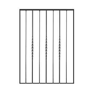 Elemento per ringhiera t.b.t. nero per scale e balconi.