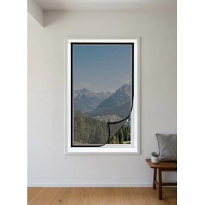 Zanzariera per finestra in poliestere 150x130 cm nero