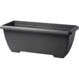 Fioriera da esterno nera.