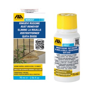Fila Norust smacchiatore di ruggine per pavimenti, marmo e pietra naturale.